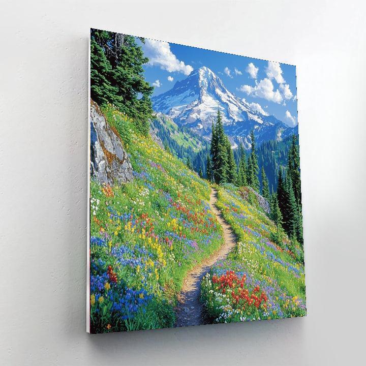 Mount Rainier National Park - Usa Numbered Painting Kits
