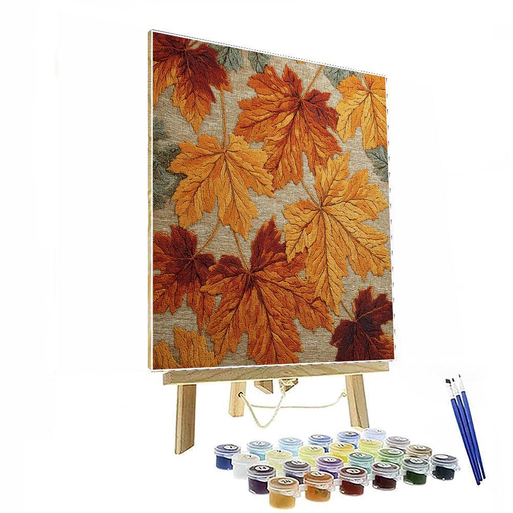 Autumn Stroll In The Park Numbered Painting Kits