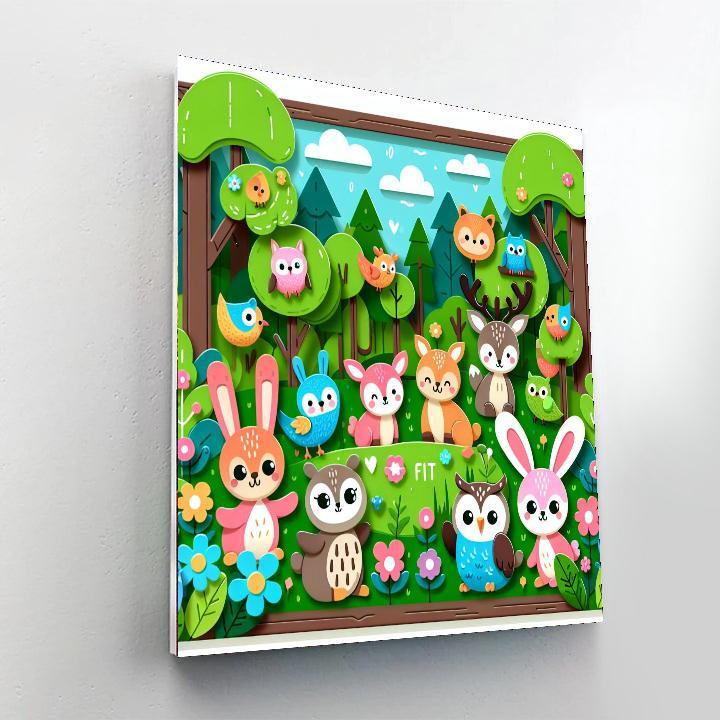 Adorable Forest Friends Painting By Numbers Kit