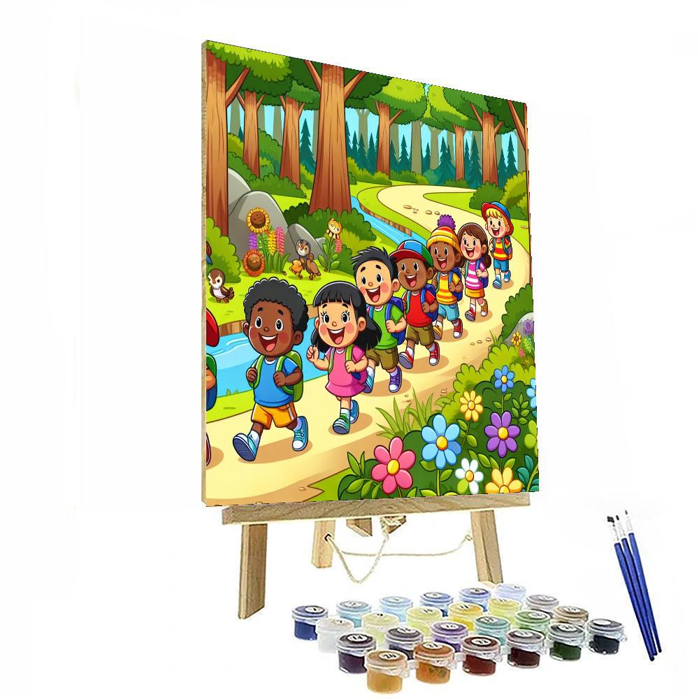 Joyful Nature Hike Paint By Numbers Art