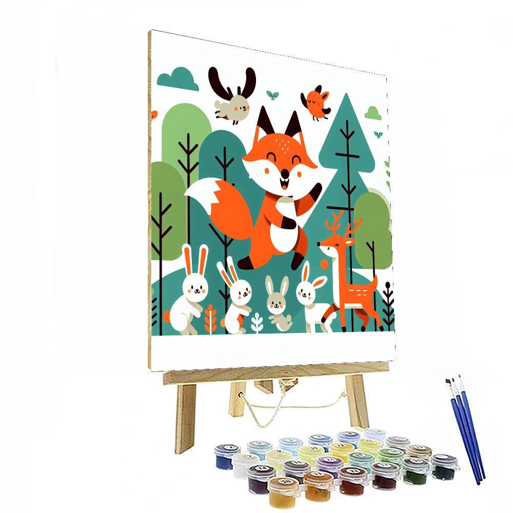 Forest Friends Exploration Paint By Color