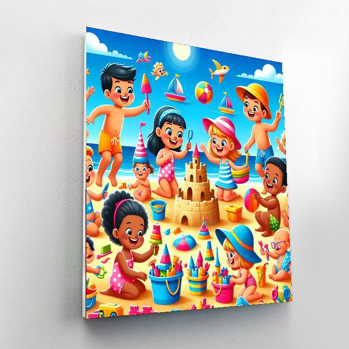 Dreamy Seaside For Kids Numbered Painting Kits