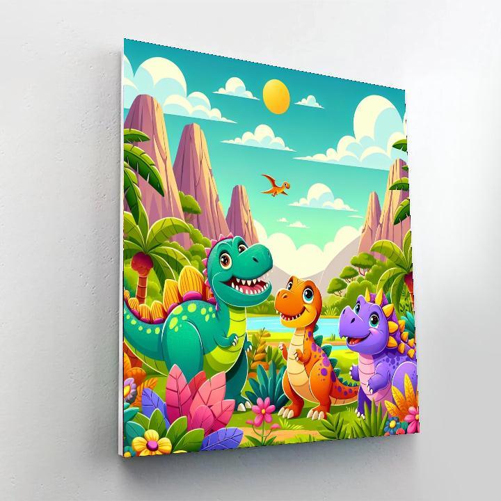 Dino Playtime Paint By Numbers