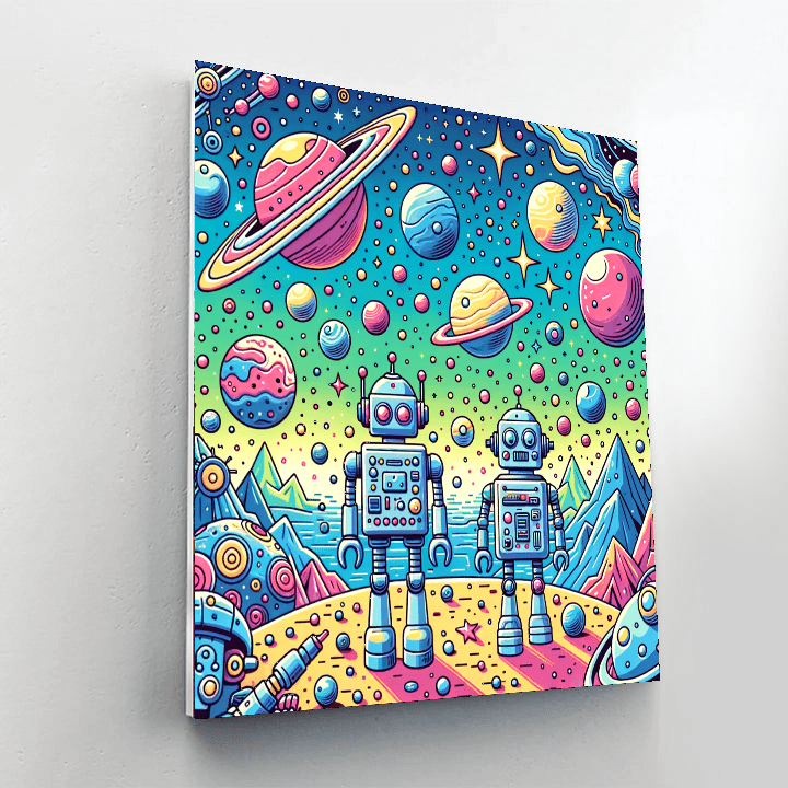 Robot Galaxy Quest Paint By Number