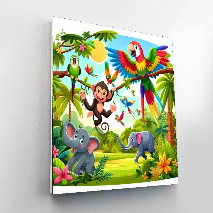 Daring Jungle Adventure Paint By Numbers