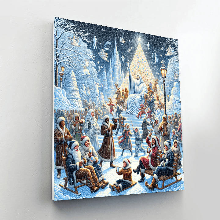 Quebec Winter Carnival - Quebec City, Canada Number Painting