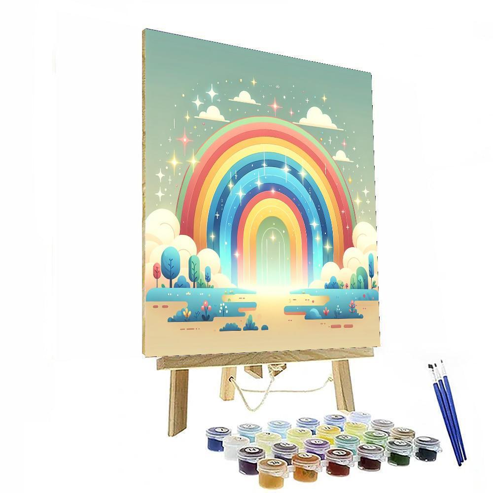 Magical Rainbow Adventure Painting Number Kit