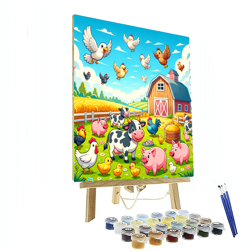 Fun Farmyard Friends Paint By Numbers Kits