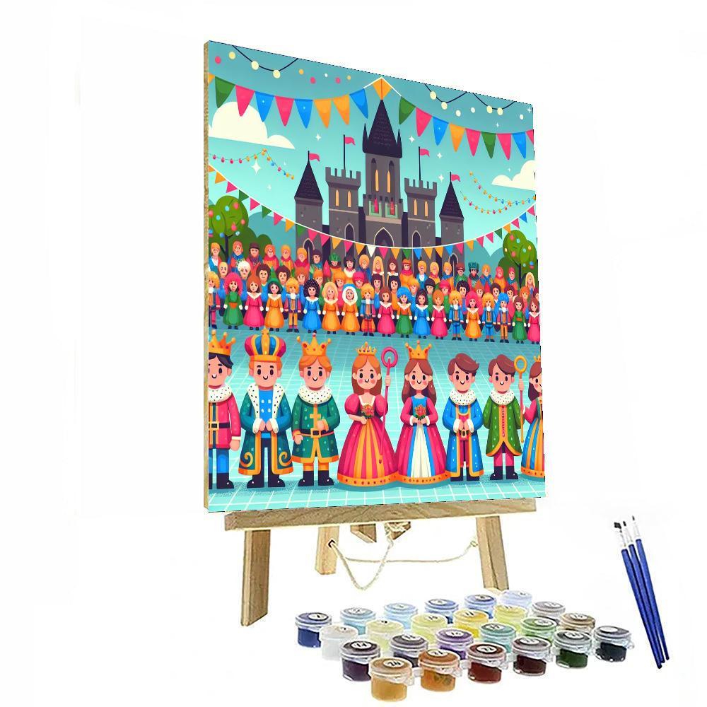 Royal Castle Festivities Paint By Numbers Art
