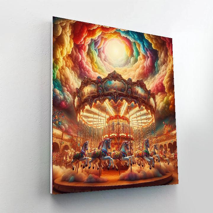 Whimsical Carousel Fantasy Paint By Number