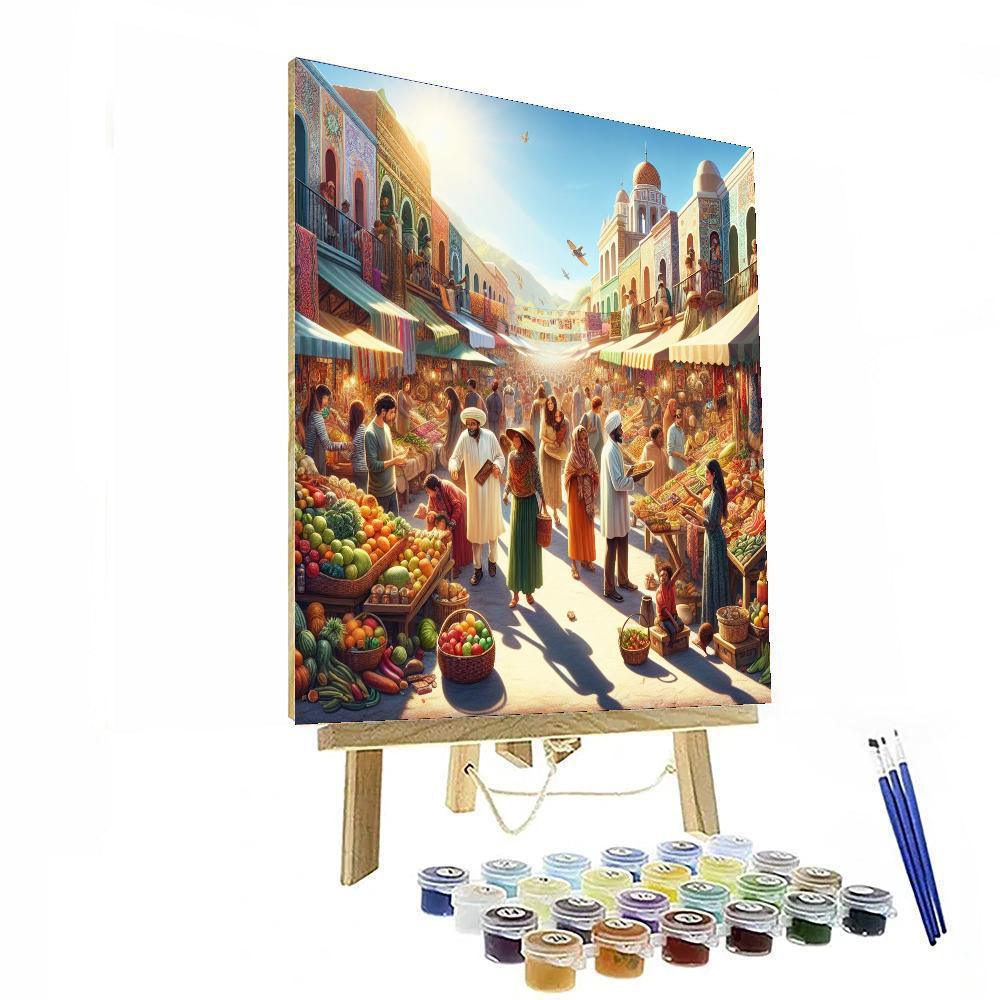 Exotic Cultural Market Paint By Color