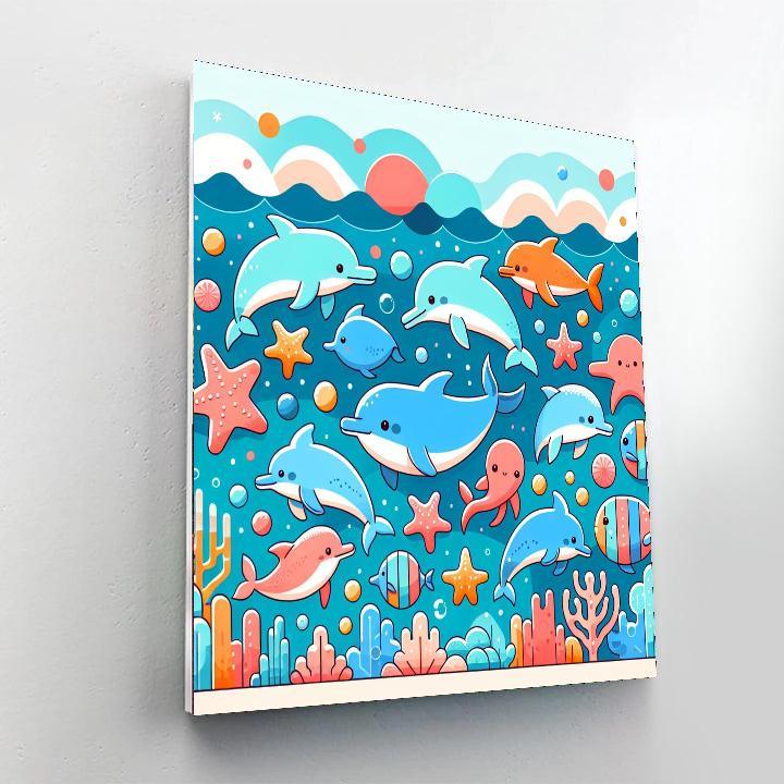 Playful Sea Creature Dance Paint By Numbers Kits