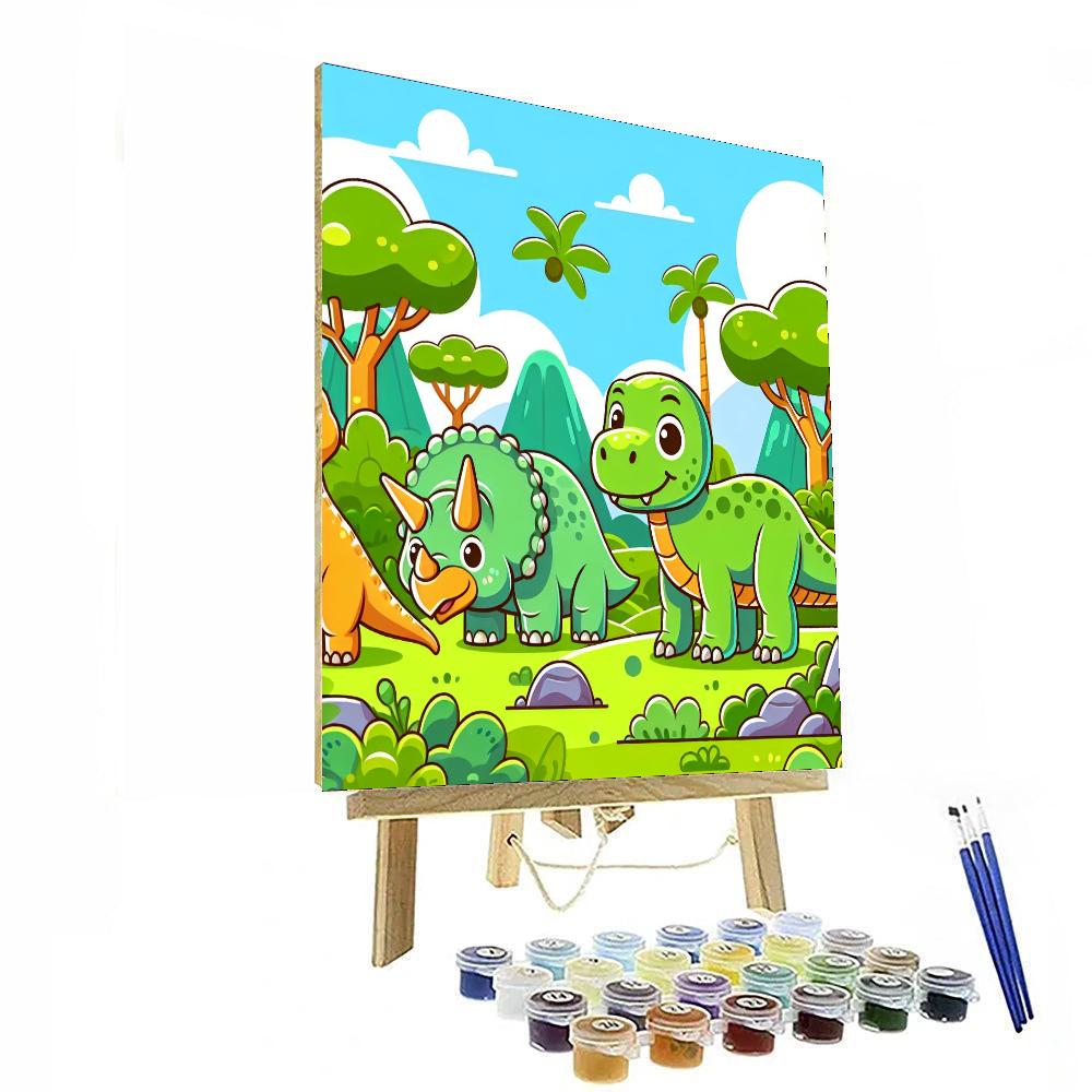 Dino Valley Exploration Paint By Color