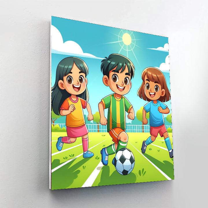 Sporty Fun And Games Paint By Color