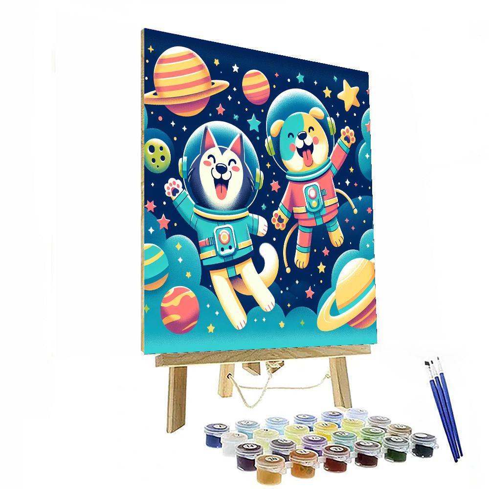 Space Animal Expedition Number Painting