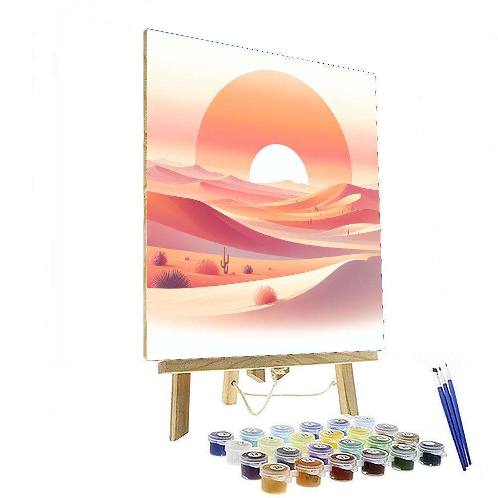 Calming Desert Landscape Numbered Painting Kits