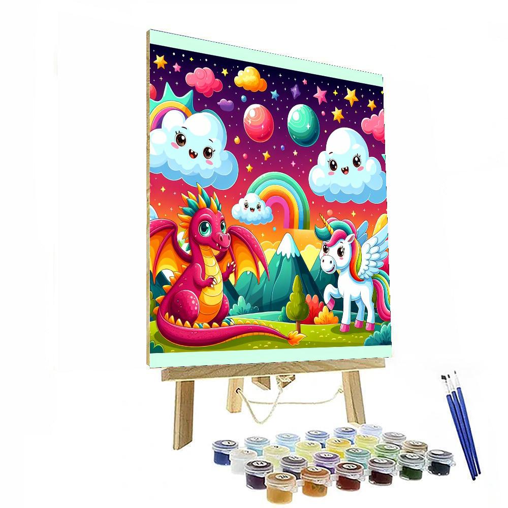 Magical Mystical Creatures Paint By Numbers Art