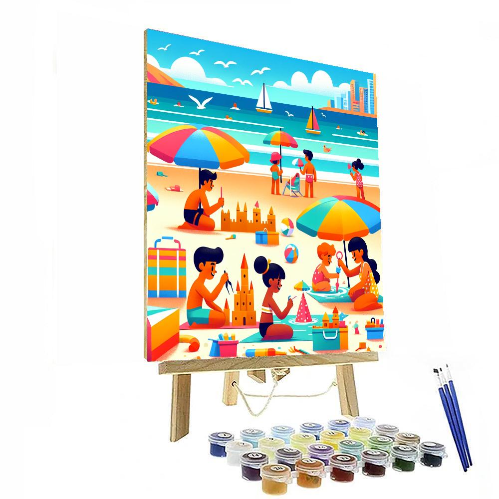 Sunny Seascape Number Painting