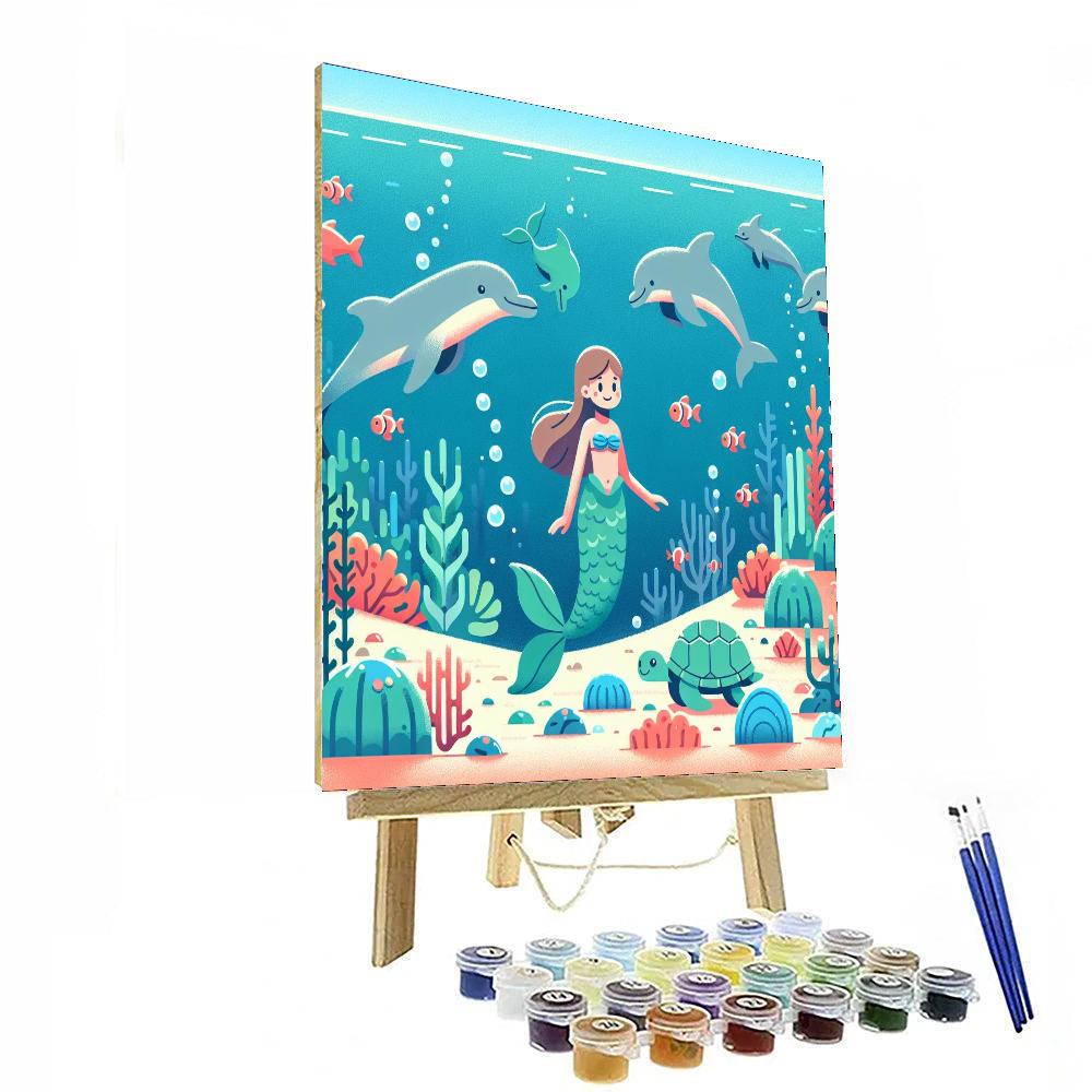 Mermaid's Magical Cove Paint By Numbers