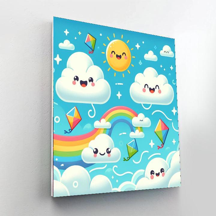 Charming Cloud Adventures Number Painting