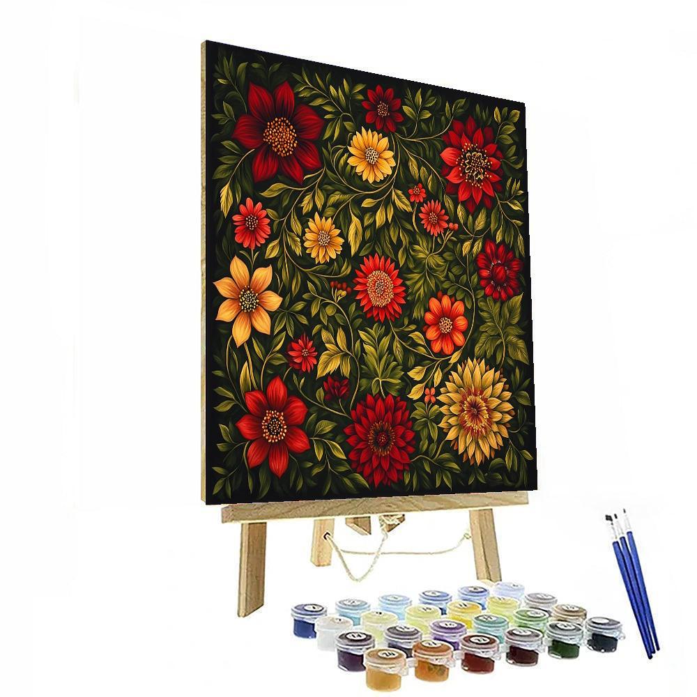 Frida Kahlo Inspired Whispers Of The Ethereal Garden  Painting Number Kit