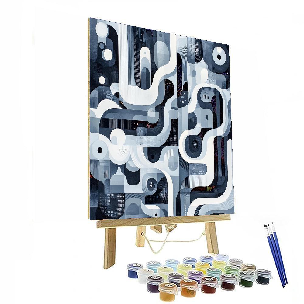 M.C. Escher Inspired Tessellation Symphony  Numbered Painting Kits