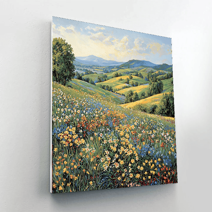 Claude Monet Inspired Whimsical Landscape  DIY Paint By Numbers