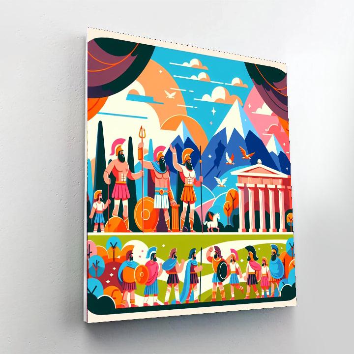 Historic Greek Odyssey Paint By Numbers Art