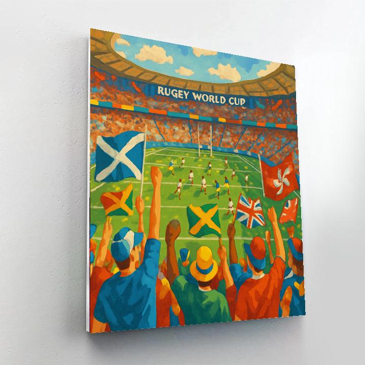 World Cup Of Rugby Painting By Numbers Kit