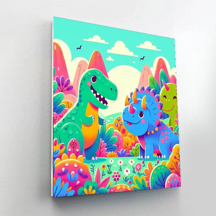 Dino-mite Safari Number Painting
