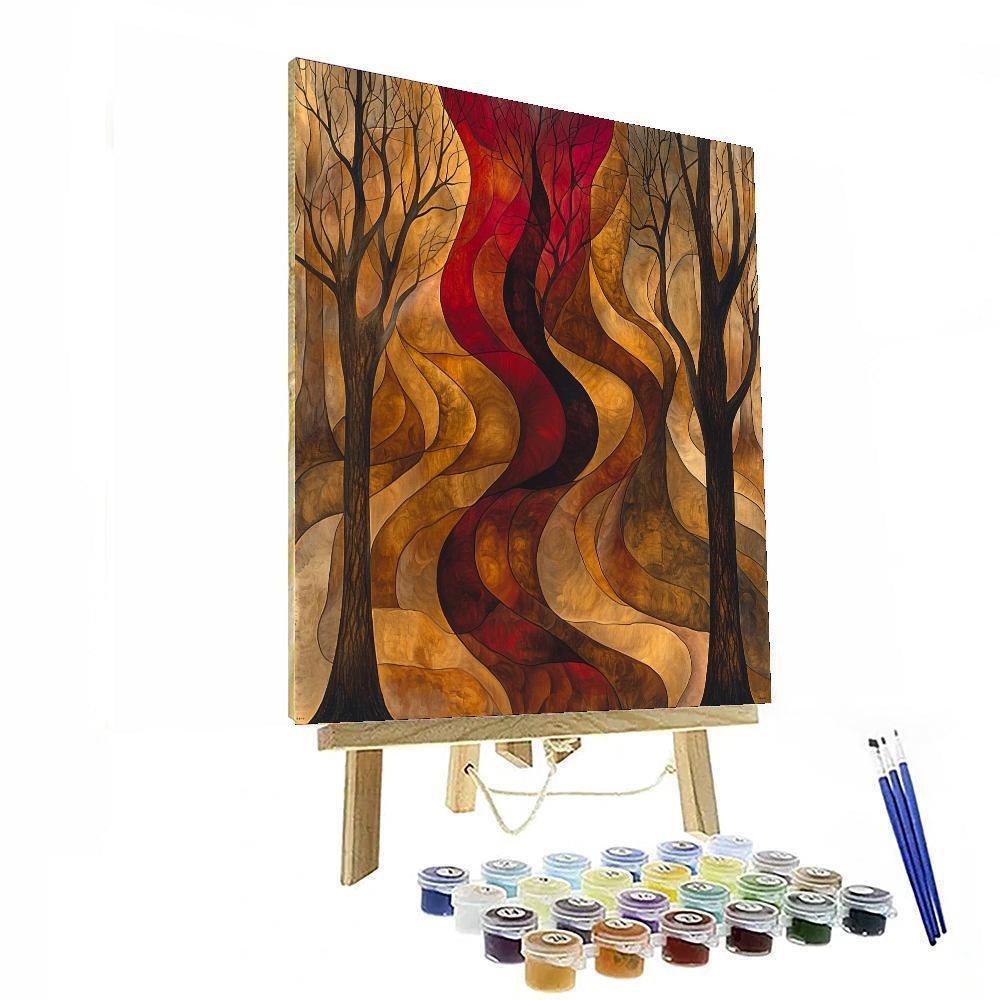 Frida Kahlo Inspired Journey Through Resilience  Painting Number Kit