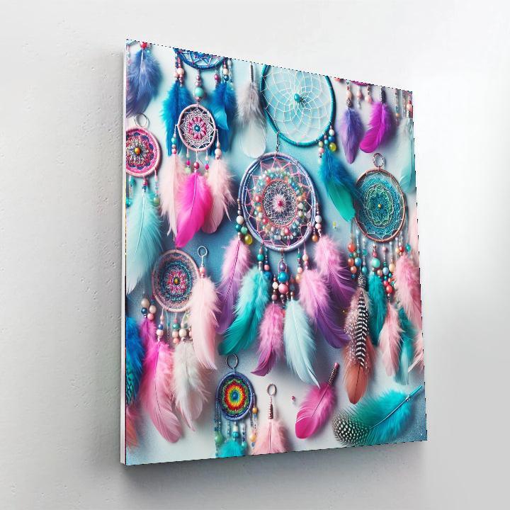 Whimsical Dream Catchers DIY Paint By Numbers