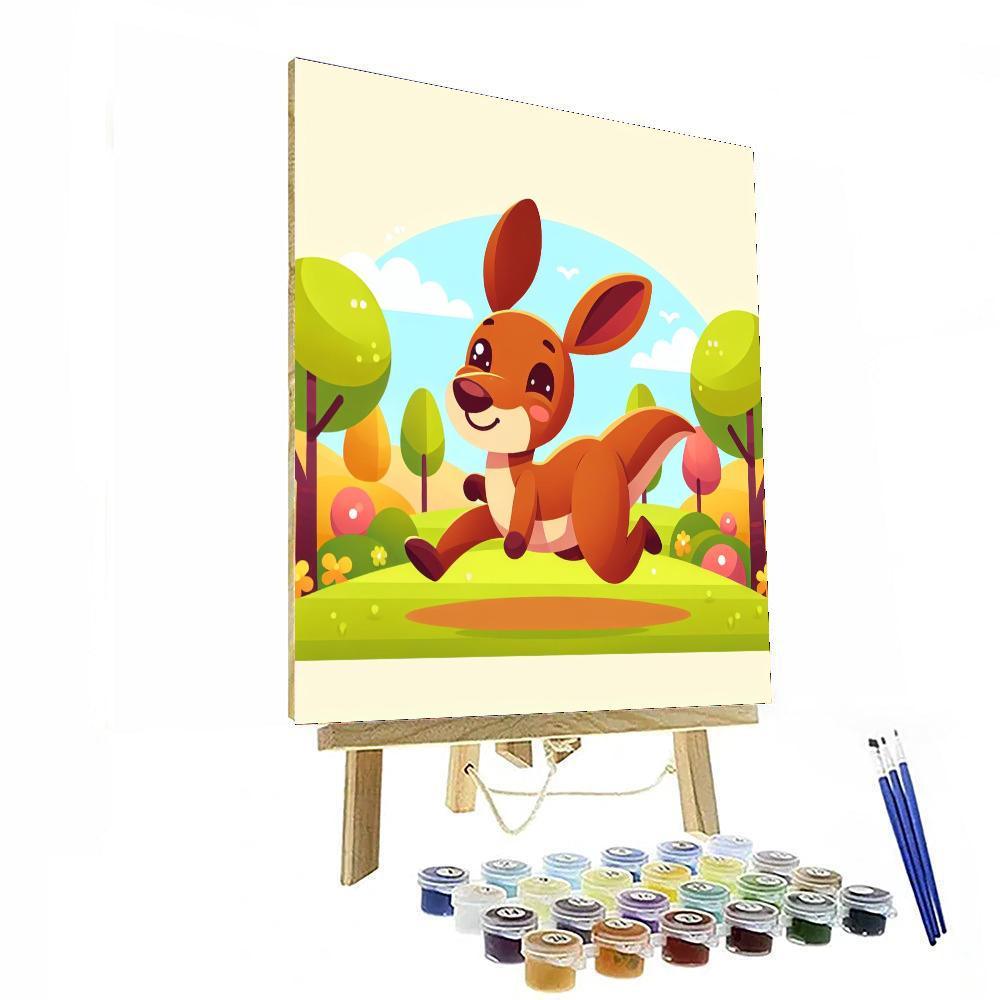 Giggly Kangaroo Numbered Painting Kits