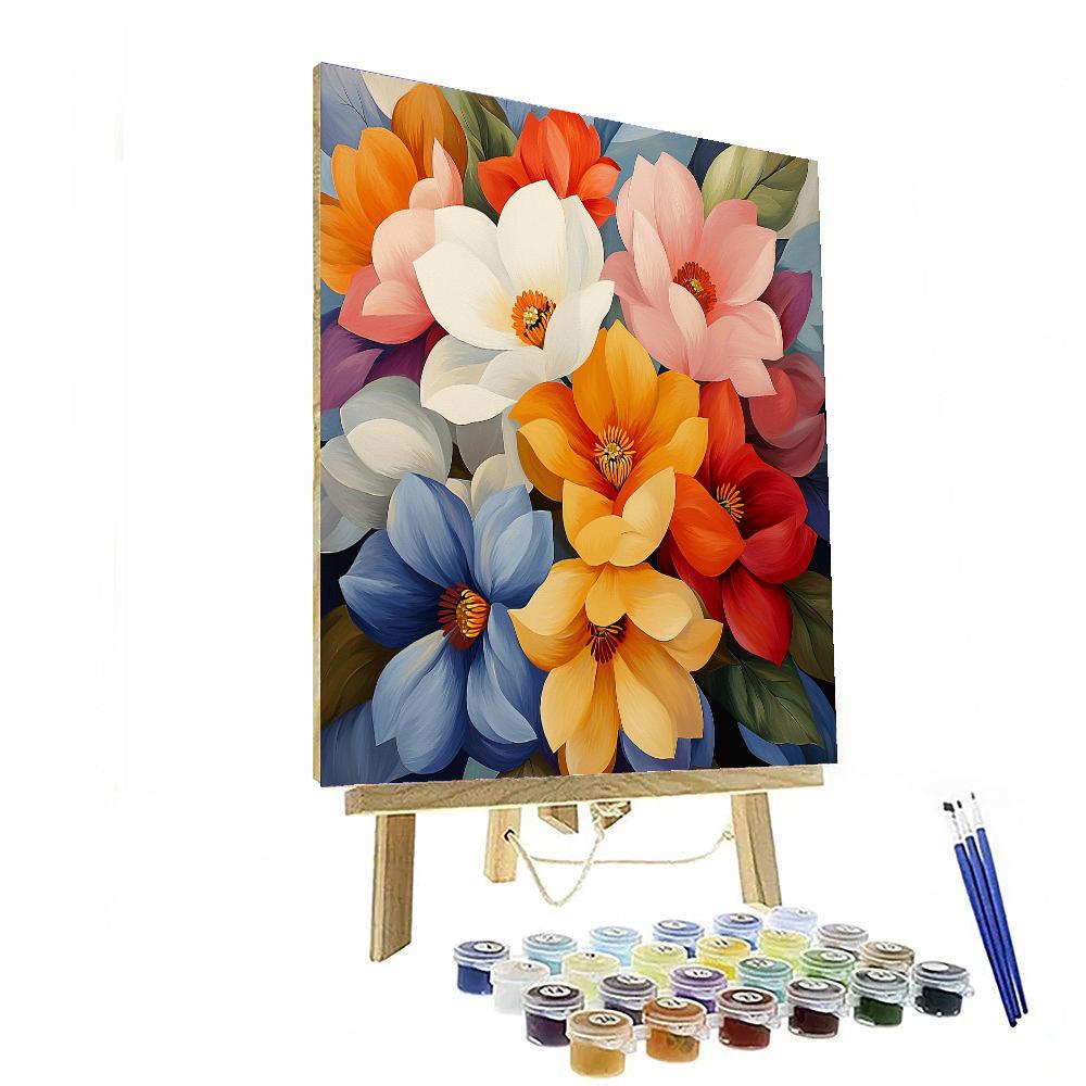 Georgia O'Keeffe Inspired Burst Of Joy  Paint By Numbers Kits