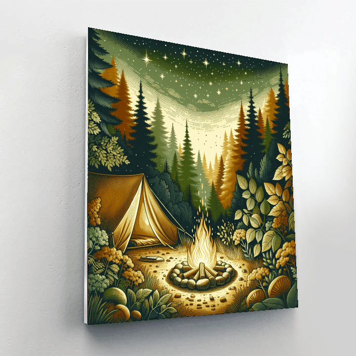 Adventurous Camping Escapes Painting By Numbers Kit