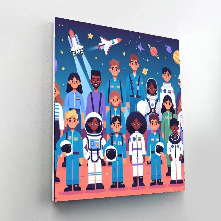 Cosmic Space Camp Numbered Painting Kits