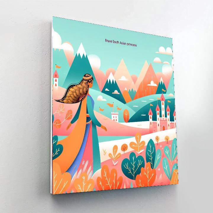 Fantasy Princess's Journey Painting Number Kit