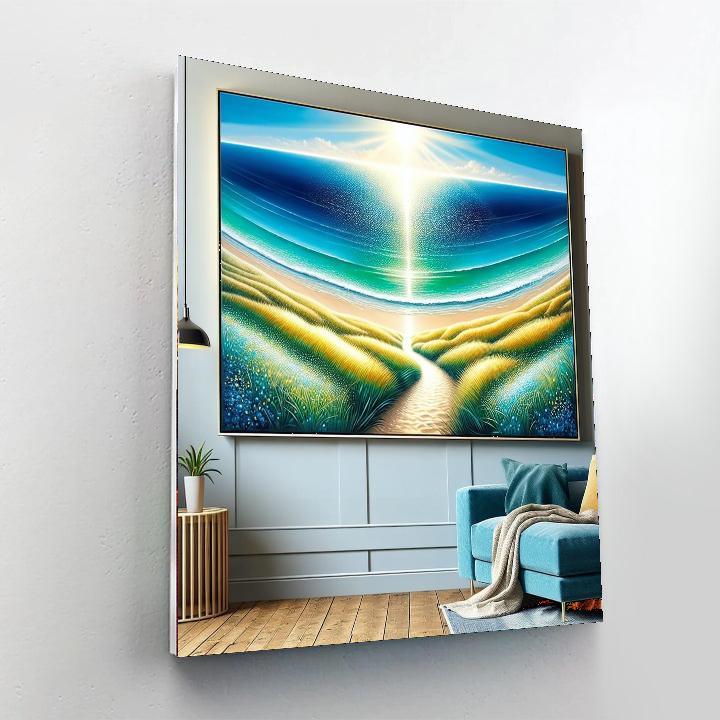 Sunlit Coastal Path Painting By Numbers Kit