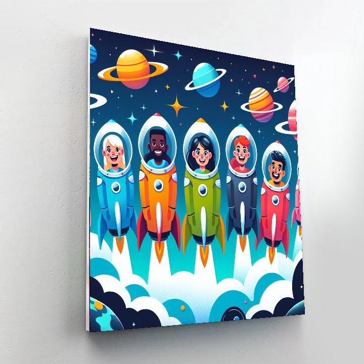 Brave Space Explorers Paint By Numbers Kits