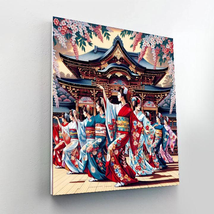 Gion Odori - Kyoto DIY Paint By Numbers