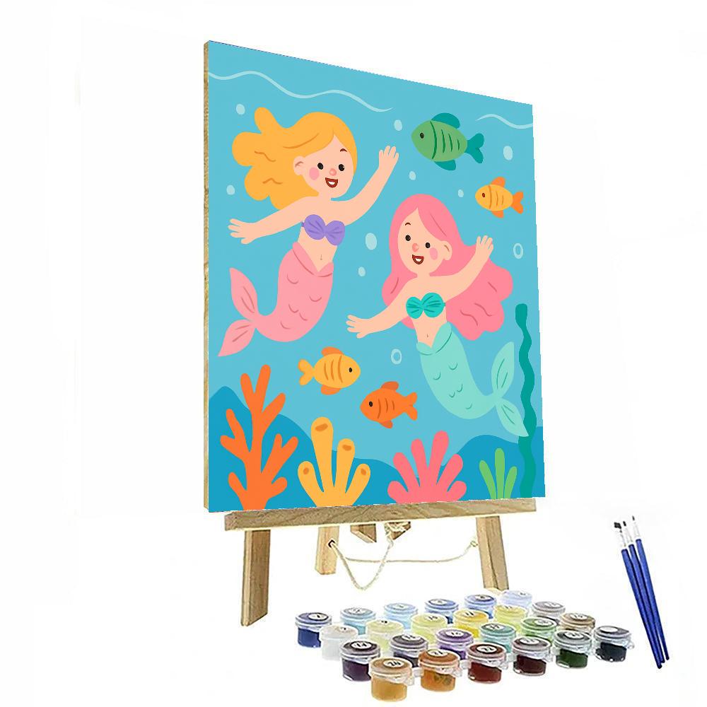 Joyful Mermaids Painting By Numbers Kit