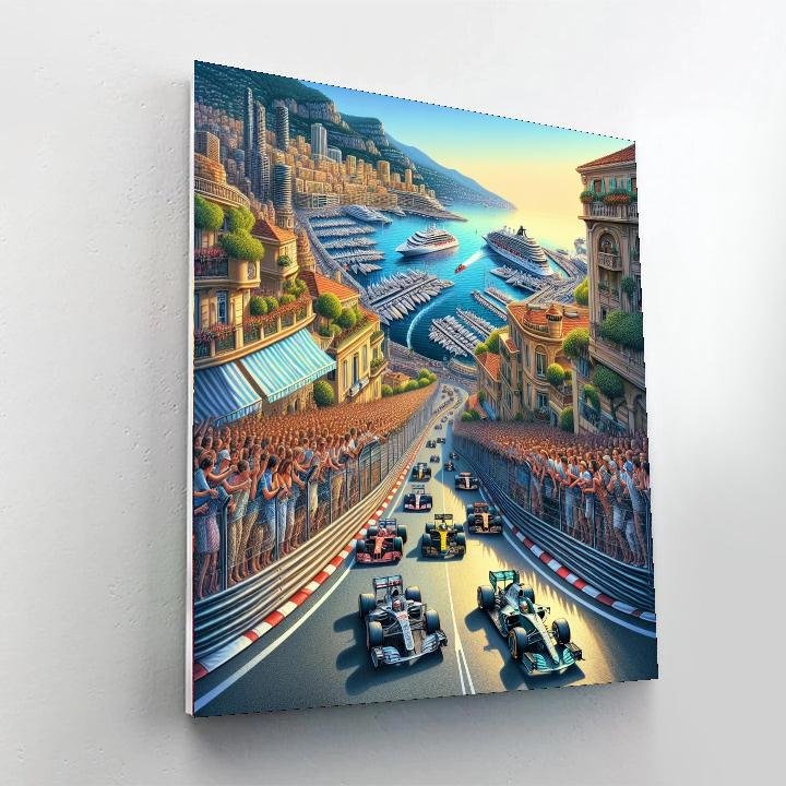Grand Prix De Monaco - Monaco Paint By Numbers Art