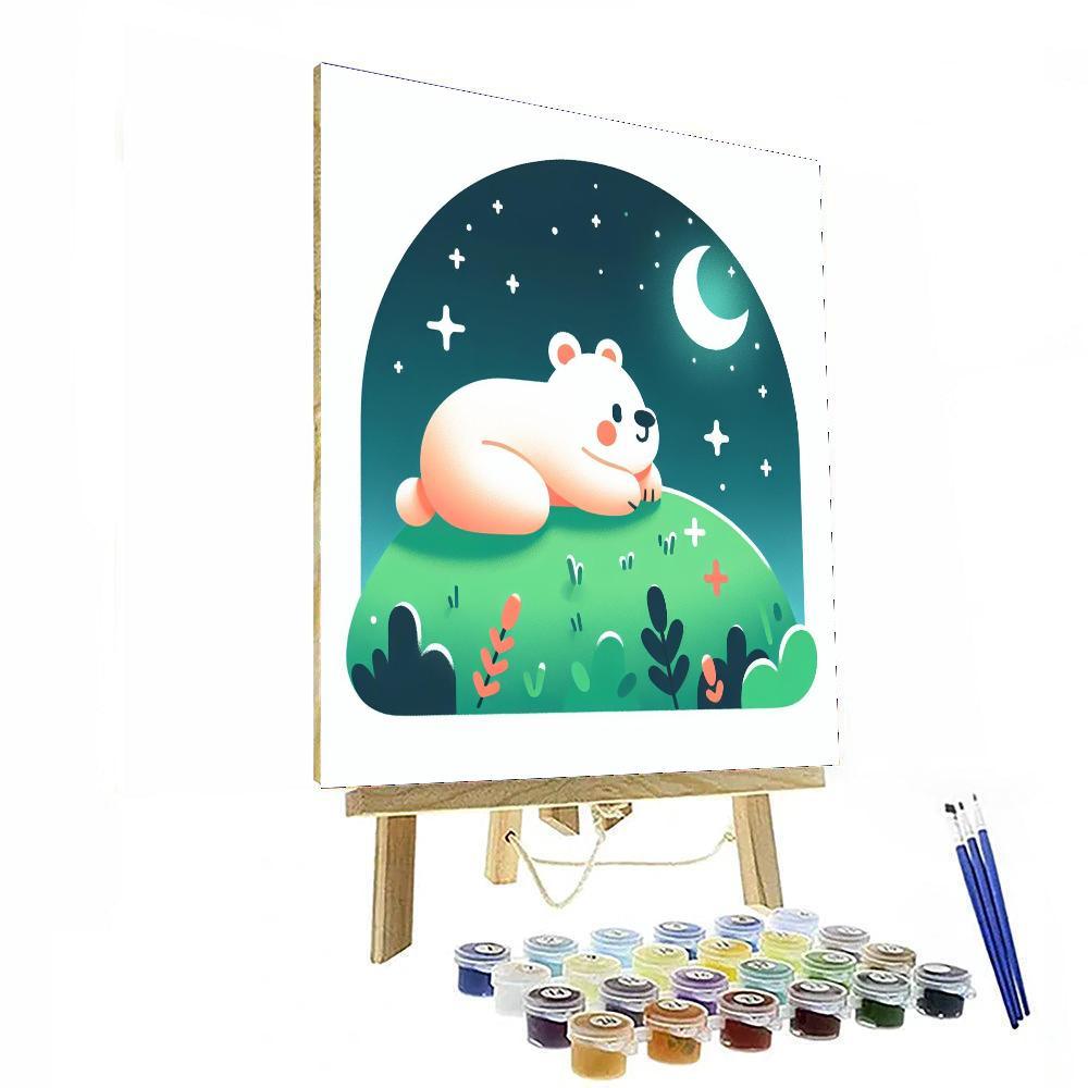 Stargazing Bear Night Paint By Number