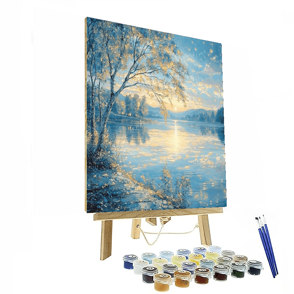 Thomas Kinkade Inspired Quiet Waters  Paint By Numbers