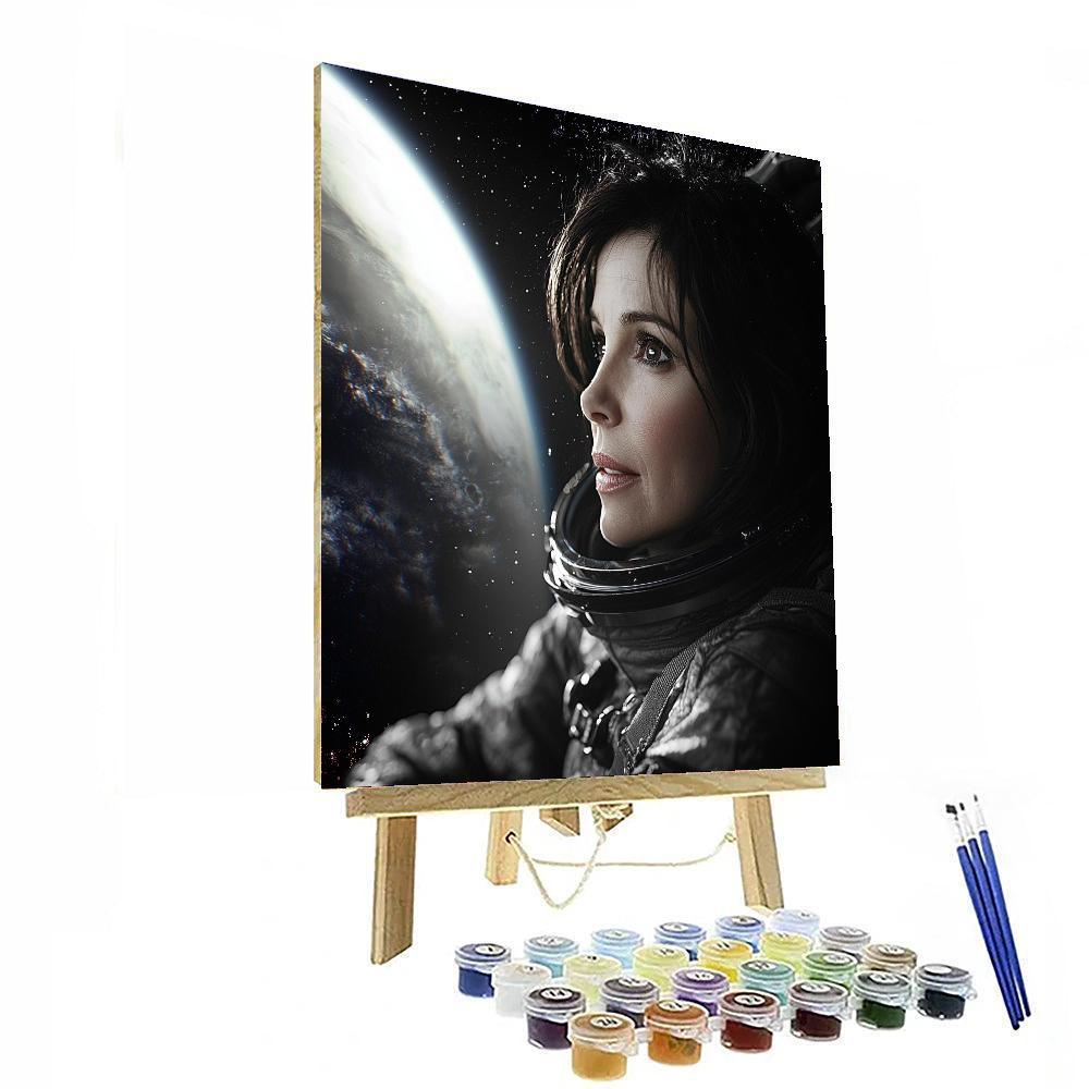 Sandra Bullock: Navigating Through Gravity's Fields Numbered Painting Kits