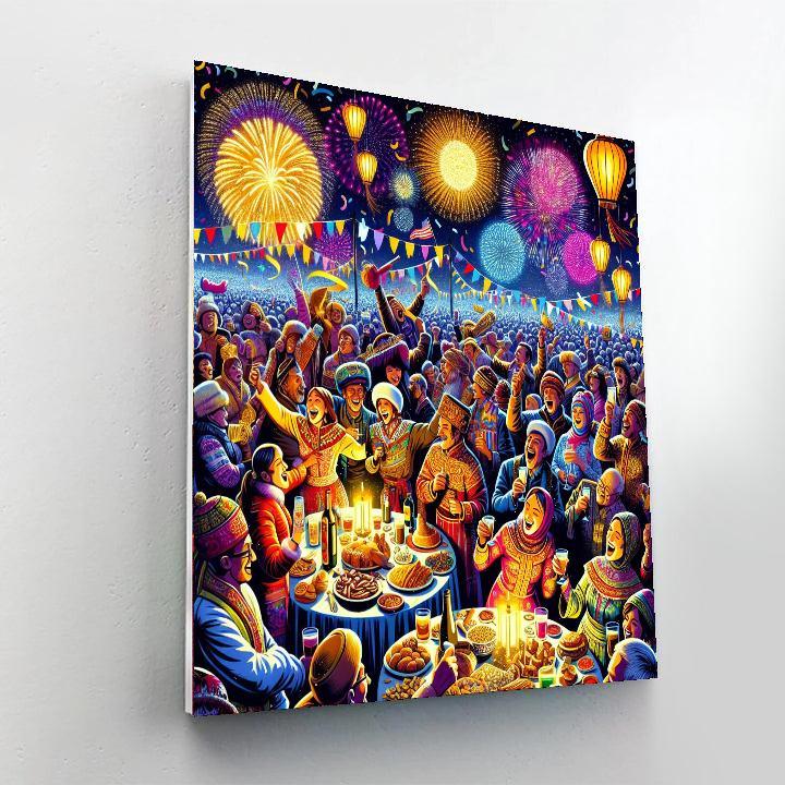 Año Nuevo Latino Paint By Numbers Art