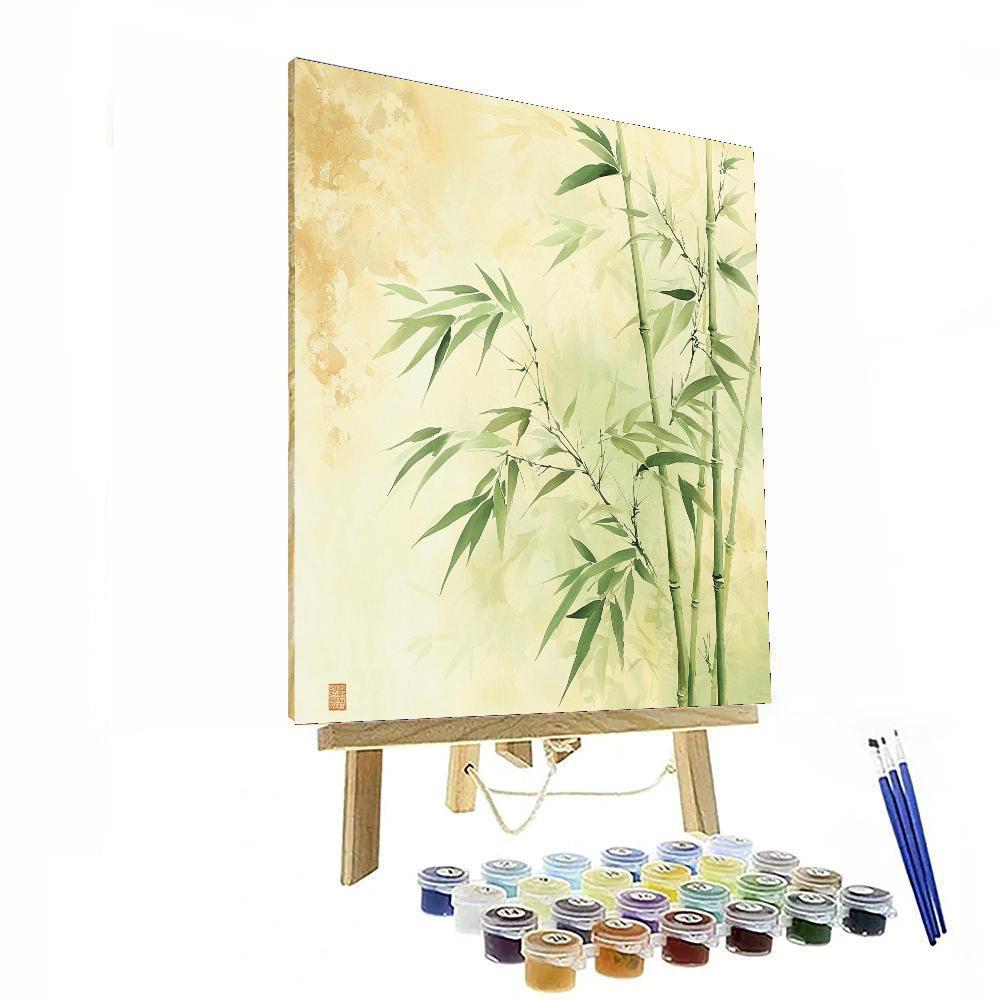 Zhao Mengfu Inspired Whispers Of The Bamboo  Numbered Painting Kits