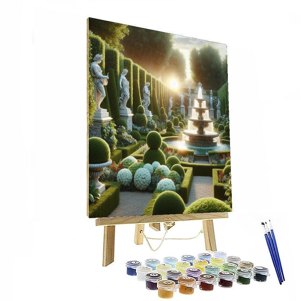 Elegant Classical Garden Numbered Painting Kits