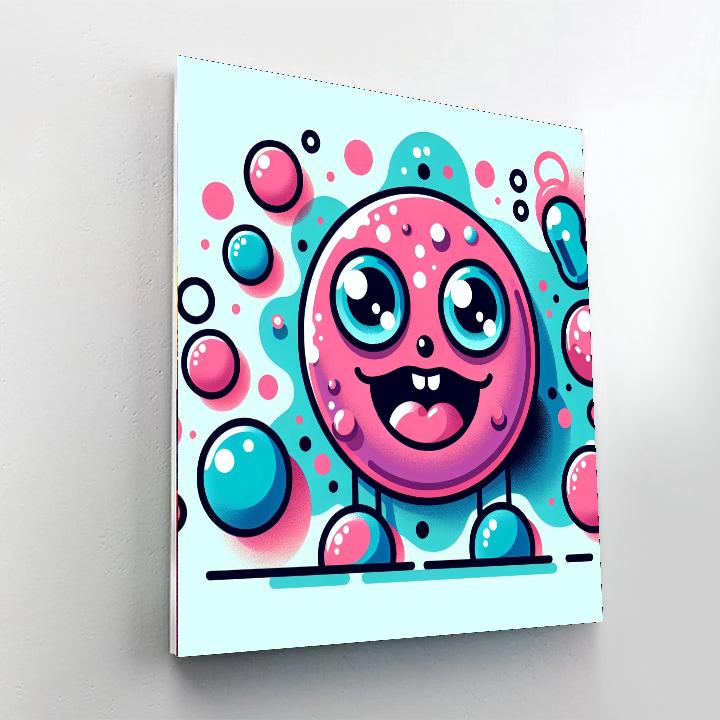 Silly Bubble Monster Painting By Numbers Kit