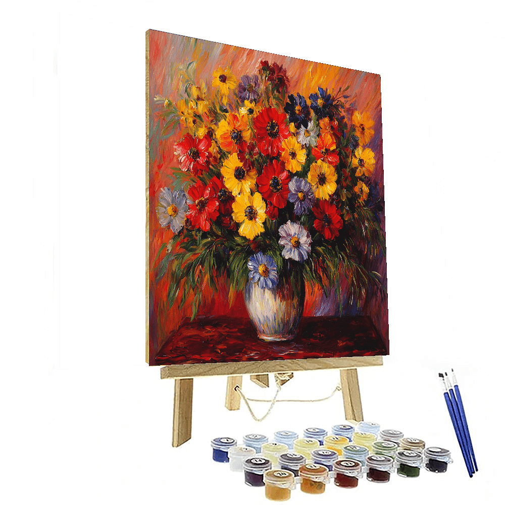 Renoir Inspired Timeless Garden Blooms  Painting By Numbers Kit